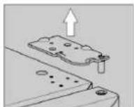 BOMANN KSG 7351 - Replacing the door hinge - 4