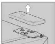 BOMANN KSG 7351 - Replacing the door hinge - 2
