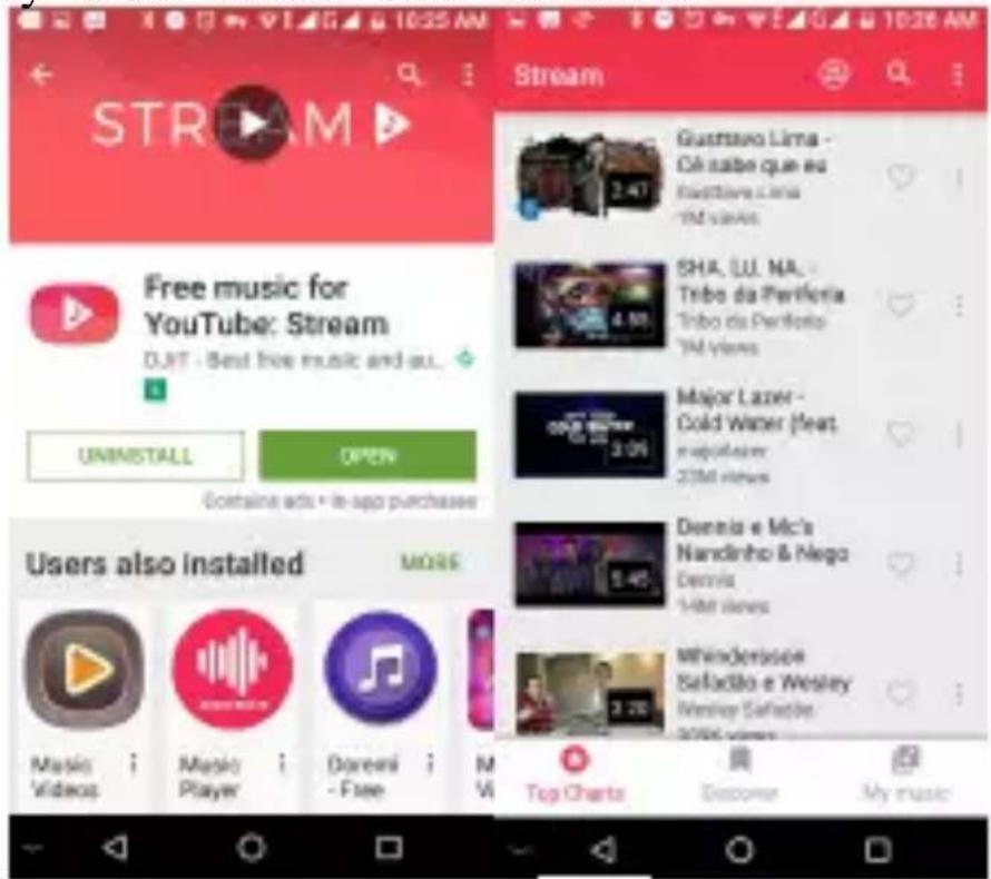 STREAM Free music for YouTube: Stream DJIT - Best free music and au... UNINSTALL OPEN Contains ads • In-app purchases Users also installed MORE Music Videos Music Player Darensi - Free M Vi Top Charts Discover My music