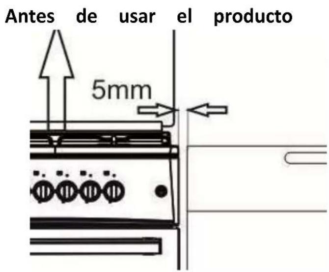 Antes de usar el producto 5mm