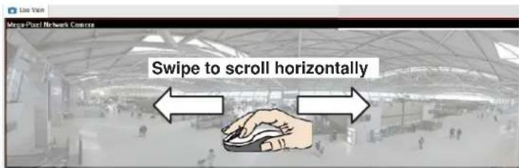 Micro-Pixel Network Camera Swipe to scroll horizontally