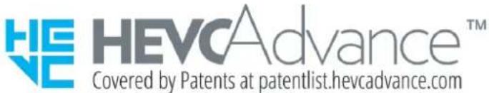 HEVC Advance™ Covered by Patents at patentlist.hevcadvance.com