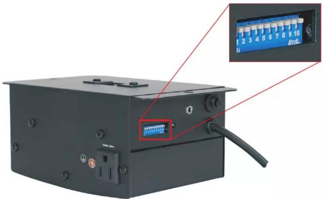 Eliminator Lighting MBDMX-PLUS - DIPSWITCH SETTINGS - 1