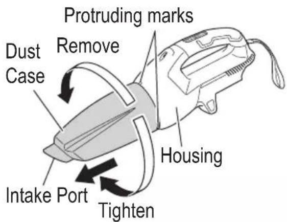 Protruding marks Remove Dust Case Intake Port Tighten Housing