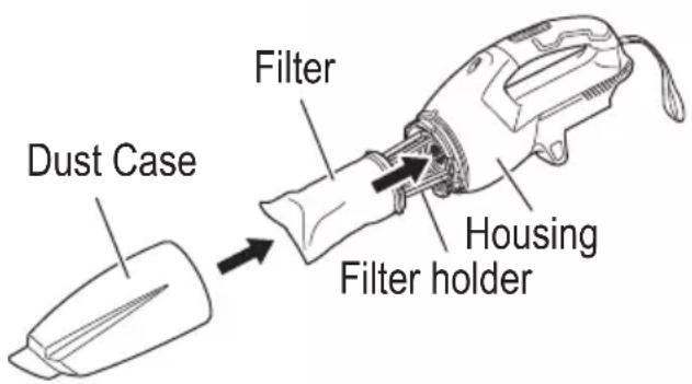 Dust Case Filter Filter holder Housing
