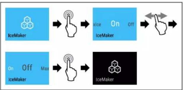 LIEBHERR XRCbsh 5266 - 在 IceMaker 与 MaxIce 之间进行切换 - 3