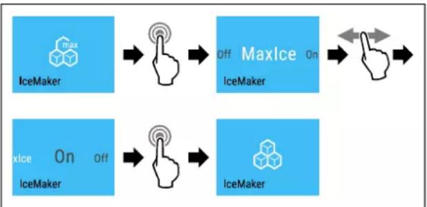 LIEBHERR XRCsdh 5266 - 在 IceMaker 与 MaxIce 之间进行切换 - 2