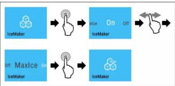 LIEBHERR XRCsdh 5266 - 在 IceMaker 与 MaxIce 之间进行切换 - 1