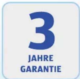 3 JAHRE GARANTIE
