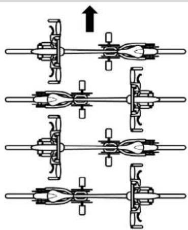 Uebler Primavelo T6 Basis - Anordnung der Fahrräder - 1