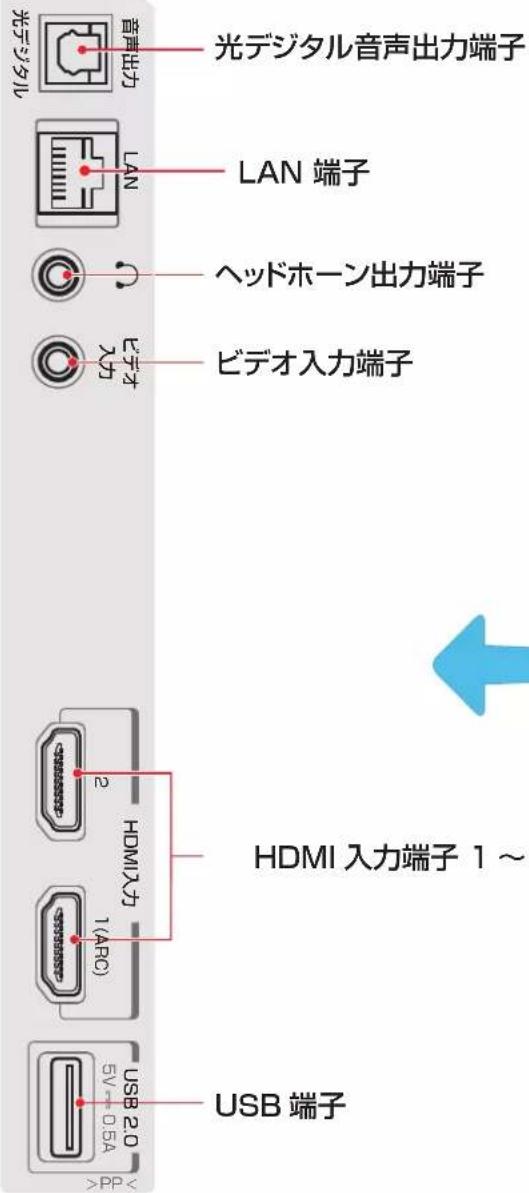 TCL 40S54H - 入出力端子 - 1