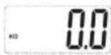 Duronic LS1008 - Tare function (Unit KG selected) - 2