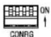 AMX NetLinx NX-4200 - Configuration DIP Switch - 1