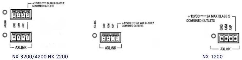 AMX NetLinx NX-4200 - AxLink Port and LED (4-pin captive-wire) - 1