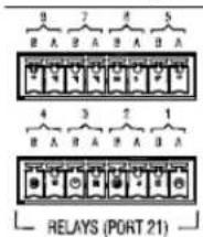 AMX NetLinx NX-4200 - Relay Connections - 1