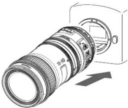 CANON ZSG-C10 - 2-1. Установка объектива - 1