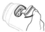 PANASONIC EH-SC65 - Open the facial cleanser compartment and add facial cleanser. - 2