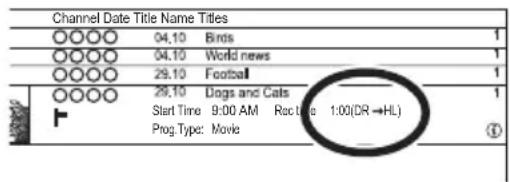 Channel Date Title Name Titles 04.10 Bints 1 04.10 World news 1 29.10 Football 1 29.10 Dogs and Cats 1 Start Time 9:00 AM Rect Time 1:00(DR→HL) Prog Type: Movie ①