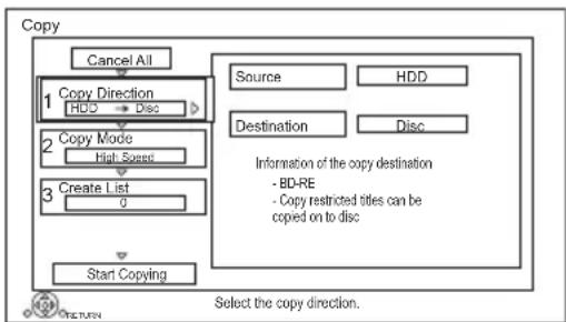 PANASONIC DMR-BWT450 - Copying titles with copying list - 2