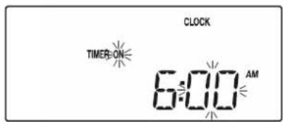 CLOCK TIMER ON 6:00 AM