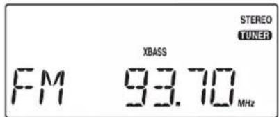 STEREO TUNER XBASS FM 93.70 MHz