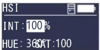 HSI INT: 100% HUE: 36.0T:100