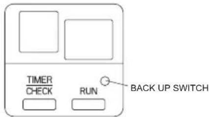 TIMER CHECK RUN BACK UP SWITCH