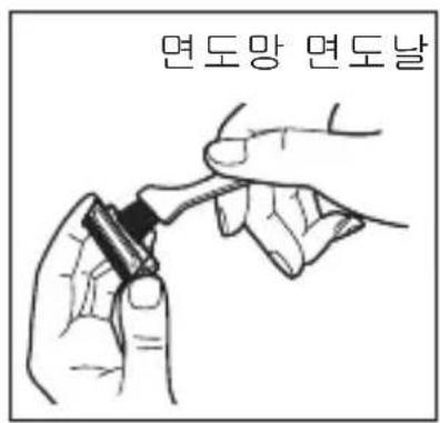 면도망 면도날