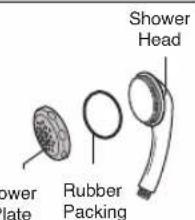 Shower Head Power Plate Rubber Packing