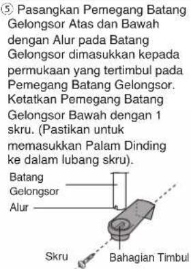 PANASONIC DH-3NP2 - Pemasangan Penyangkut Pancuran. - 5