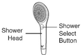 Shower Head Shower Select Button