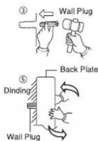 Wall Plug Back Plate Dinding Wall Plug