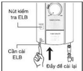 Nút kiểm tra ELB Căn cải ELB Đây để cải lại