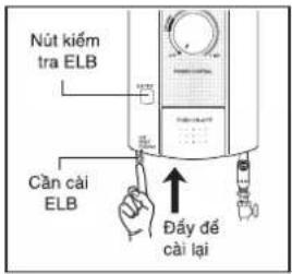 Nút kiểm tra ELB Căn cải ELB Đây để cải lại