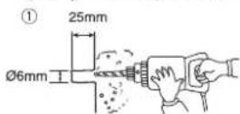 PANASONIC DH-4HS1P - Lắp đặt trên tưởng bê tông, tưởng gạch hoặc tưởng gạch men - 1