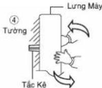 PANASONIC DH-4HS1P - Lắp đặt trên tưởng bê tông, tưởng gạch hoặc tưởng gạch men - 4