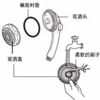 橡胶衬垫 花洒头 花洒盖 柔软的刷子