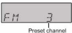 PANASONIC RX-D53 - Selecting a preset station - 1