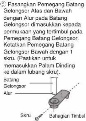 PANASONIC DH-3ND1 - Pemasangan Penyangkut Pancuran. (DH-3ND1, DH-3NDP1) - 5