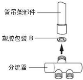 管吊架部件 塑胶包装 B 分流器
