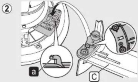 PANASONIC F-60XDN - Install the Blades - 3