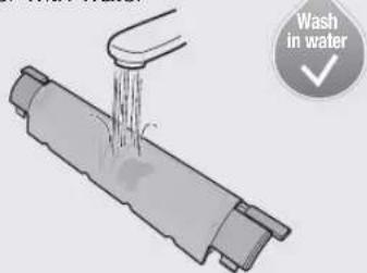 Wash in water