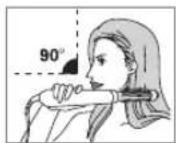 PANASONIC EH-KA31 - Do the following to prevent tangled hair while using the Roller Brush. - 1