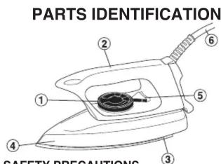 PARTS IDENTIFICATION SAFETY PRECAUTIONS