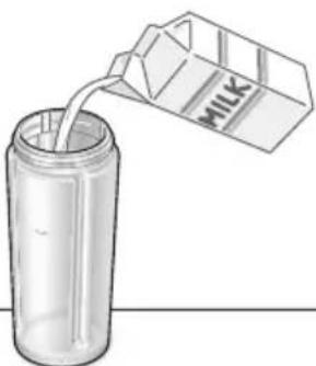 PANASONIC MX-XP103 - Pour liquid first, followed by hard ingredients and then others. - 9