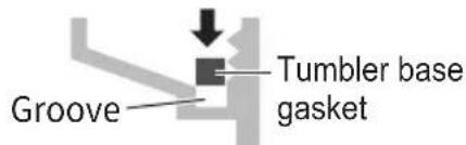 Groove Tumbler base gasket
