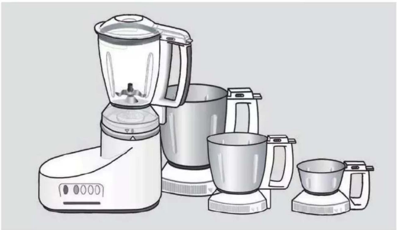 PANASONIC MX-AC210 - MIXER GRINDER طاحOUNTE و خلامة خلوطكن چندکاره - 1