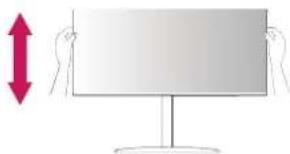 LG 32UR550 - Anpassen der Standhöhe - 1