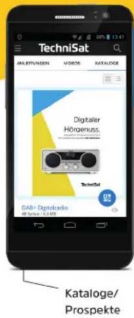 TechniSat ANLEITUNGEN VIDEOS KATALOGE Digitaler Hörgenuss. TechniSat DAB+ Digitokradio 48 Series / 10 MHz Kataloge/ Prospekte