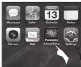 Messages Safari Calendar Notes Camera Mail Ponasonic Networking Settings